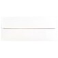 JAM Paper Open End #10 Business Envelope, 4 1/8" x 9 1/2", White and Silver, 50/Pack (95157I)