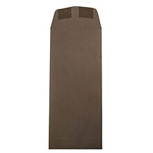 JAM Paper #11 Policy Business Envelopes, 4.5 x 10.375, Chocolate Brown Recycled, 25/Pack (233716)