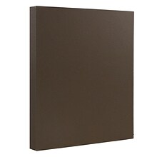 JAM Paper Matte Colored Paper, 28 lbs., 8.5 x 11, Chocolate Brown Recycled, 50 Sheets/Pack (233723