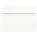 JAM Paper A7 Foil Lined Invitation Envelopes, 5.25 x 7.25, White with Silver Foil, Bulk 250/Box (324