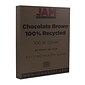 JAM Paper 100 lb. Cardstock Paper, 8.5" x 11", Chocolate Brown, 50 Sheets/Pack (8109252)