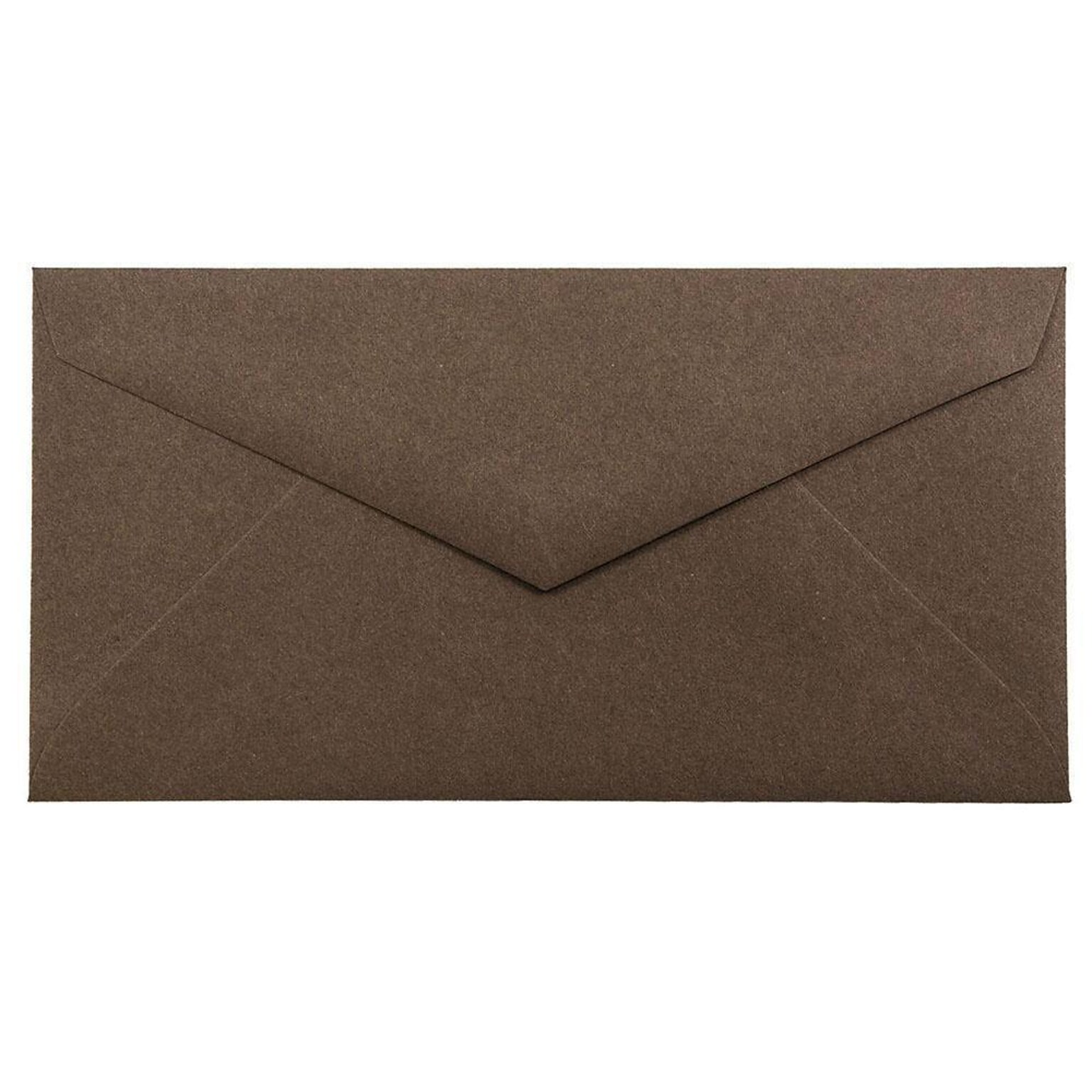 JAM Paper Monarch Open End Invitation Envelope, 3 7/8 x 7 1/2, Chocolate Brown, 50/Pack (34097602I)