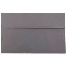 JAM Paper A10 Invitation Envelopes, 6 x 9.5, Dark Grey, 25/Pack (36396437)