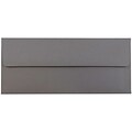 JAM Paper® #10 Business Envelopes, 4.125 x 9.5, Dark Grey, Bulk 1000/Carton (36396438B)