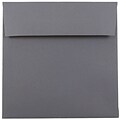 JAM Paper® 6 x 6 Square Invitation Envelopes, Dark Grey, Bulk 1000/Carton (36396439B)