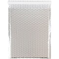 Bubble Padded Mailers with Peel and Seal Closure, 9 x 12, Silver Metallic, 12/Pack (42746011)