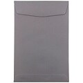 JAM Paper 6 x 9 Open End Catalog Envelopes, Dark Grey, 10/Pack (51285796B)