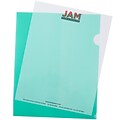 JAM Paper® Plastic Sleeves, 9 x 12, Green, 120/Pack (226325846B)
