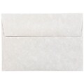 JAM Paper® 4Bar A1 Parchment Invitation Envelopes, 3.625 x 5.125, Pewter Grey Recycled, 25/Pack (900755334)