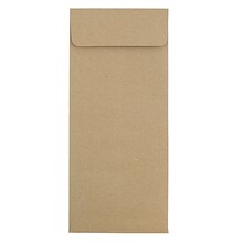 JAM Paper #12 Policy Business Envelopes, 4.75 x 11, Brown Kraft Paper Bag, 25/Pack (2119018862)