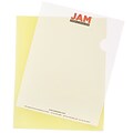 JAM Paper® Plastic Sleeves, 9 x 12, Yellow, 120/Pack (2226316991B)