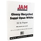 JAM Paper Glossy Presentation Paper, 8.5" x 11", 500 Sheets/Pack (01034701E)
