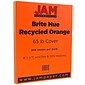 JAM Paper® Bright Color Cardstock, 8.5 x 11, 65lb Orange Recycled, 250/ream (1033879B)