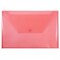 JAM Paper® Plastic Envelopes with Snap Closure, Legal Booklet, 9.75 x 14.5, Red Poly, 12/pack (219S0