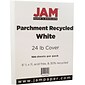 JAM Paper 8.5" x 11" Recycled Parchment Paper, 24 lbs., 100 Brightness, 500 Sheets/Ream (27010B)