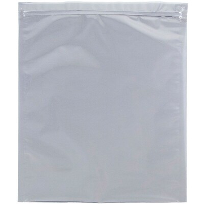 JAM Paper 8.5 x 8.5 Square Foil Invitation Envelopes with Zip Closure, Clear, 25/Pack (3008D8DG4906)