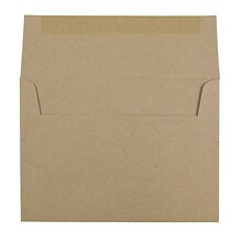 JAM PAPER A7 Premium Invitation Envelopes, 5 1/4 x 7 1/4, Kraft, 50/Pack (LEKR700I)