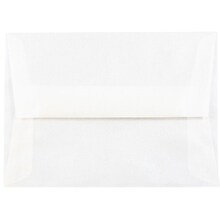 JAM Paper A6 Translucent Vellum Invitation Envelopes, 4.75 x 6.5, Platinum Silver, 25/Pack (PACV666)