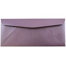 JAM Paper #10 Business Envelope, 4 1/8 x 9 1/2, Metallic Ruby Purple, 25/Pack (V018288)