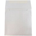 JAM Paper 6 x 6 Square Metallic Invitation Envelopes, Stardream Silver, 25/Pack (V018307)
