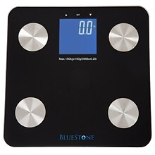 Bluestone Digital Body Fat Scale with Large LCD Display, Black