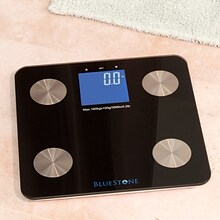 Bluestone Digital Body Fat Scale with Large LCD Display, Black