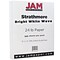 JAM Paper® Strathmore Paper - 8.5 x 11 - 24 lb. Bright White Wove - 500/box