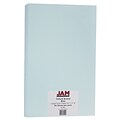 JAM Paper Vellum Bristol 67 lb. Cardstock Paper, 8.5 x 14, Blue, 50 Sheets/Pack (16928441)