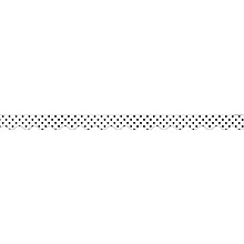 Teacher Created Resources 37 x 3  Black Polka Dots on White Scalloped Border Trim (TCR5593)