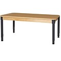 Wood Designs HPL Tables 30D x 60W Rectangle Table 18-29H Adjustable Legs (HPL3060A1829)