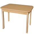 Wood Designs HPL Tables 24D x 48W Rectangle Table 29H Hardwood Legs (HPL244829)