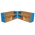 Wood Designs 23.5H x 96W x 15D Mobile Folding Versatile Storage Unit (12530B)