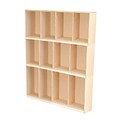 Wood Deisgns 20H x 49W x 15D Open Stacking Lockers - Three Units (46430)