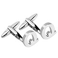 Zodaca Mens Initial Q Alphabet Letter Silver Copper Cufflinks Fathers Day Wedding Birthday Party (2128895)