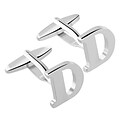 Zodaca Mens Initial D Alphabet Letter Silver Copper Cufflinks Fathers Day Wedding Birthday Party (2128908)