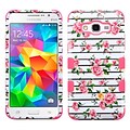 Insten Tuff Roses Hard Dual Layer Silicone Case For Samsung Galaxy Grand Prime - Pink/White (2181332)