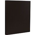 JAM Paper 28 lb. Colored Paper, 8.5 x 11, Black, 50 Sheets/Pack (64429571)