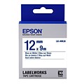 Epson® LabelWorks 1/2 Thermal Transfer Data Cartridge Label; Blue On White (LK-4WLN)