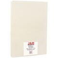 JAM Paper Strathmore 80 lb. Cardstock Paper, 8.5 x 14, Ivory White Wove, 50 Sheets/Pack (17428906)