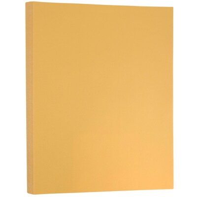 JAM Paper® Translucent Vellum 30lb Paper, 8.5 x 11, Gold, 100 Sheets/Pack (17711281)