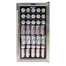 Whynter BR-130SB 17 3.1 Cu. Ft. Freestanding 120 Can Beverage Refrigerator with Internal Fan