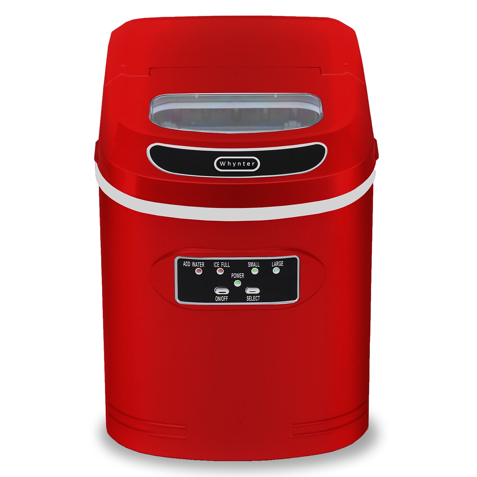 Whynter Compact Portable Ice Maker 27 lb capacity - Red (IMC-270MR)