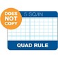 TOPS Graph Pad, 8.5" x 11", Quad Ruled, White, 50 Sheets/Pad (33051)