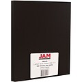 JAM Paper 28 lb. Colored Paper, 8.5 x 11, Black, 50 Sheets/Pack (64429571)