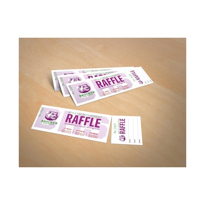 Avery Tickets, Matte White, 1.75" x 5.5", Laser/Inkjet, 200/Pack (16154)