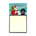 Carolines Treasures  Snowman With Smooth Black And Tan Dachshund Sticky Note Holder (CRLT87115)