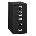 Bisley® 8 Drawer Steel Desktop Multidrawer Cabinet, Black