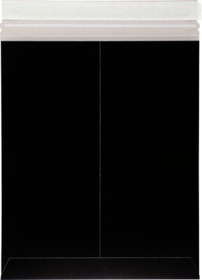 LUX 6 x 9 Colored Paperboard Mailers 500/Box, Midnight Black (69PBM-MB-500)