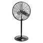 TPI Commercial 30" Pedestal Fan, 3-Speed, Black/Gray/Silver (CACU30P)