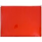 JAM Paper® Plastic Expansion Envelopes with Zip Closure, Letter Booklet, 9.75 x 13, Red, 12/Pack (218Z1RE)